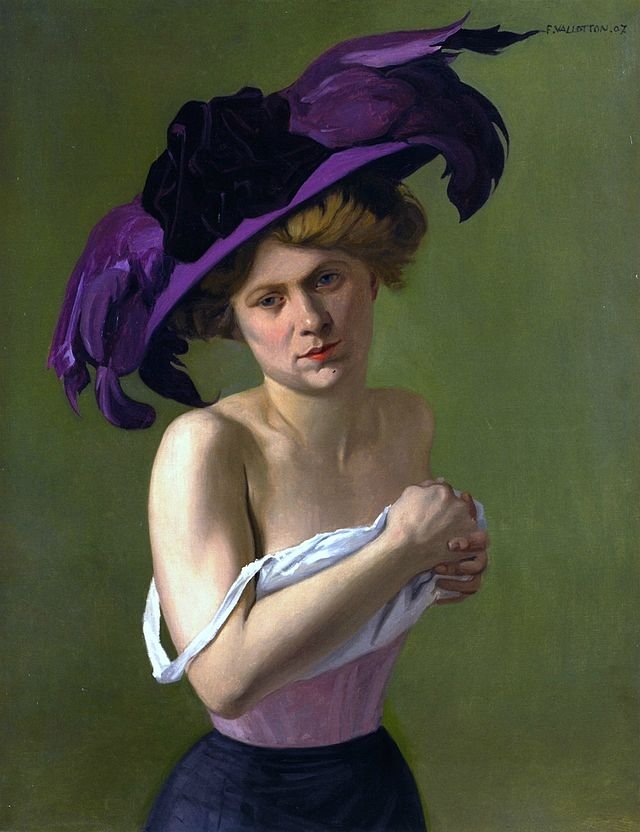 Félix_Vallotton,_1907_-_Le_Chapeau_violet