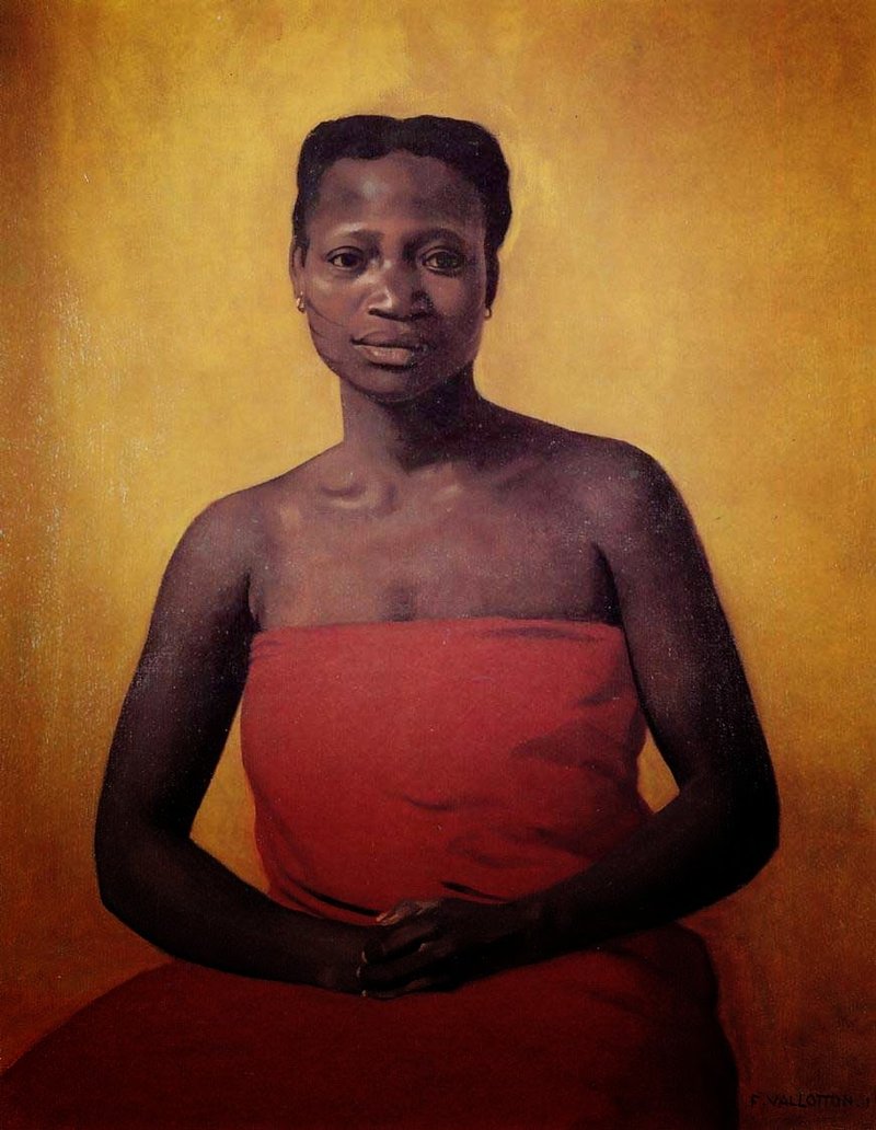 Félix_Vallotton,_1911_-_Femme_noire_assise_de_face