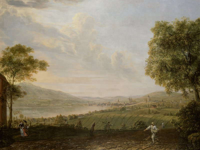 Meyer - Blick auf Zürich von Hirslanden aus im Herbst, um 1650