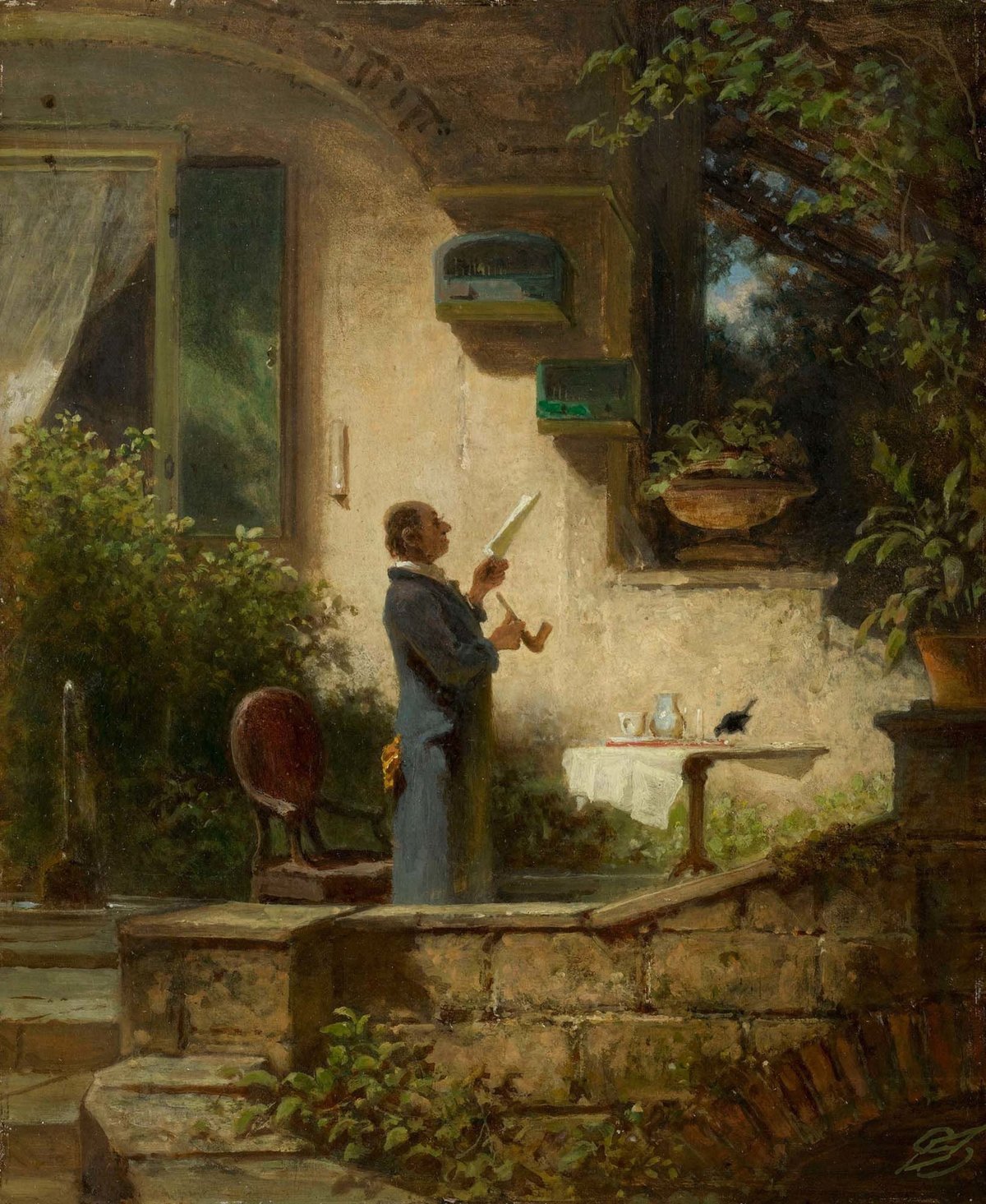 Carl Spitzweg - Die Lektüre